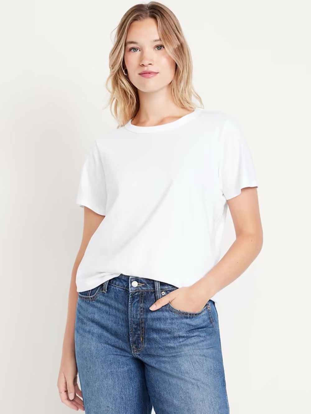 Old Navy EveryWear Crew Neck T-Shirt - White